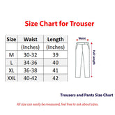 N-K Men's Cotton Fleece Cream Trouser